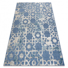 Nonbrand SOLE D3881 Geometrikus Szőnyeg - Kék/Bézs - 120x170 cm lakástextília