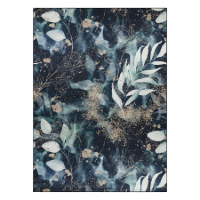 Nonbrand Szőnyeg ARLEN LEAVES3 fekete glamour tropikus 80x150 lakástextília
