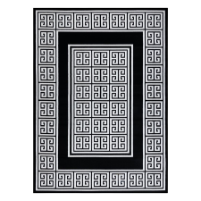 Nonbrand Szőnyeg MOSSE GREEK fekete 140x190 lakástextília