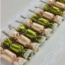 Nonbrand Textil szaloncukor (10 db-os szett) karácsonyfadísz