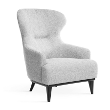 Nonbrand TORRO Kényelmi Fotel Szürke Szövet Wenge Lábakkal bútor