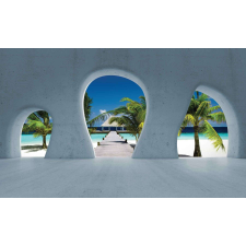 Nonbrand Trópusi Sziget Fotótapéta - 4 részes - 368x254 cm tapéta, díszléc és más dekoráció