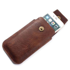 Nonbrand Univerzális Álló Telefontok - Barna - Max. 150x85x20mm tok és táska