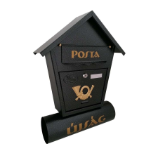 Nonbrand Utcai postaláda újságtartóval – grafitszürke (BBL) postaláda