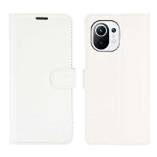 Nonbrand Xiaomi Mi 11, WALLET notesz mobiltok, Fehér tok és táska