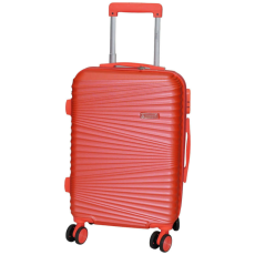 Nonbrand ZigZag neon korall keményfalú bőrönd 65cm x 42cm x 25cm -közepes méretű bőrönd