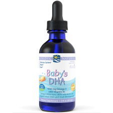 Nordic Naturals Baby DHA D3-vitaminnal, Omega 3 gyermekeknek, 1050mg, 60 ml vitamin és táplálékkiegészítő