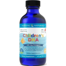 Nordic Naturals Gyermek DHA, Omega 3 gyerekeknek - eper, 530mg, 119 ml vitamin és táplálékkiegészítő