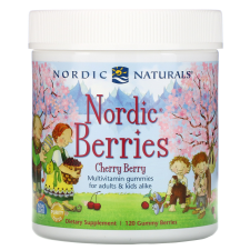 Nordic Naturals Nordic Berries multivitamin gyerekeknek, cseresznye, 120 gumicukor vitamin és táplálékkiegészítő