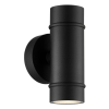 NORDLUX Artilus fekete vízvédett kültéri fali lámpa (NOR-2418151003) GU10 2 izzós IP54