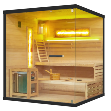  Nordum Pure 4 személyes finn sarokszauna fekete szauna