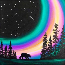 Norimpex gyémántfestés sarki éjszaka 30x40cm kreatív és készségfejlesztő