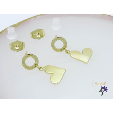  Norka gold filled szivecskés  fülbevaló-14K fülbevaló