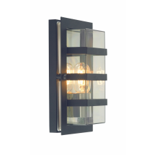 NORLYS Boden fekete-átlátszó kültéri fali lámpa (NO-862B) E27 1 izzós IP54 kültéri világítás