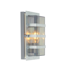 NORLYS Boden szürke-átlátszó kültéri fali lámpa (NO-862GA) E27 1 izzós IP54 kültéri világítás