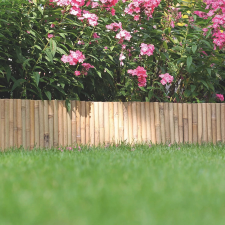 Nortene BAMBOO természetes bambusz kerti szegély, 35x100cm élvédő, sín, szegélyelem