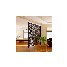 Nortene - Térelválasztó panel - dekorpanel Mosaic (100x200cm) barna kerti dekoráció