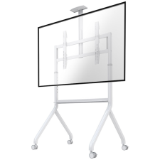 NORTH BAYOU P200W 60"-100" TV/Monitor Gurulós Padlóállvány - Fehér (1100341014) tv állvány és fali konzol