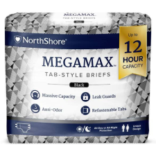 NorthShore MEGAMAX felnőtt pelenka fekete L méret csomag gyógyászati segédeszköz