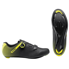 Northwave Cipő NORTHWAVE ROAD CORE PLUS 2 39,5 fekete/fluo sárga kerékpáros kerékpáros cipő
