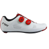 Northwave Cipő NORTHWAVE ROAD REVOLUTION 43,5 FEHÉR/FLUO PIROS kerékpáros