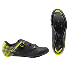 Northwave Cipő NW ROAD CORE PLUS 2 42 fekete/fluo sárga 80211012-04-42 kerékpáros cipő