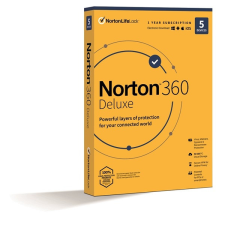 Norton 360 Deluxe 50GB HUN 1 Felhasználó 5 gép 1 éves dobozos vírusirtó szoftver karbantartó program