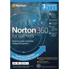 NortonLifeLock Norton 360 for Gamers 50GB HU 1 felhasználó 3 eszköz 1 év dobozos vírusirtó szoftver (21418946) (Norton21418946) karbantartó program