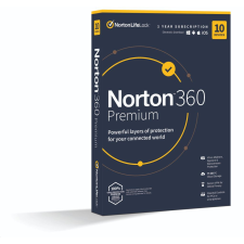 NortonLifeLock Norton 360 Premium 75GB 1 felhasználó 10 eszköz 1 év licence (Norton360PREMIUM75GB) karbantartó program