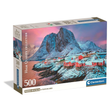  Norvégia Hamnøy 500 db-os Compact puzzle Clementoni puzzle, kirakós