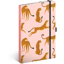  Notique leopárd mintás vonalas jegyzetfüzet, 13 x 21 cm füzet