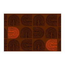 Notrax Déco Design™ Imperial Arches beltéri takarítószőnyeg, barna, 150 x 90 cm% lakástextília