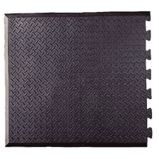 Notrax Fáradásgátló csempe rombuszos felülettel, fekete, 71 x 79 cm% járólap