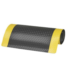 Notrax Gyémántbevonatú fáradásgátló ipari szőnyeg, fekete/sárga, 91 x 300 cm% lakástextília