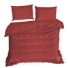  Nova3 pamut-szatén ágyneműhuzat Piros 160x200 cm - 70x80 cm 2db