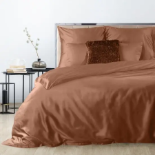  Nova3 pamut-szatén ágyneműhuzat Téglavörös 180x200 cm - 70x80 cm 2db lakástextília
