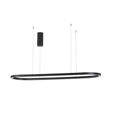Nova Luce Cuppe fekete LED függesztett lámpa (NL-9345624) LED 1 izzós IP20 világítás