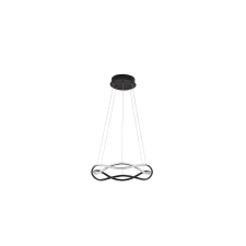 Nova Luce Jinal fekete LED függesztett lámpa (NL-9348101) LED 1 izzós IP20 világítás
