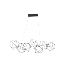 Nova Luce Nebula fekete LED függesztett lámpa (NL-9186902) LED 1 izzós IP20 világítás