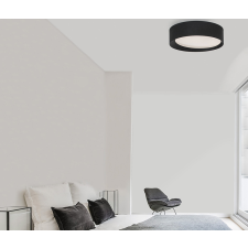 Nova Luce Oby fekete LED mennyezeti lámpa (NL-9085221) LED 1 izzós IP20 világítás