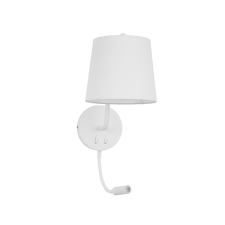 Nova Luce Sage fehér falikar (NL-9129329) E27+LED 1 izzós IP20 világítás