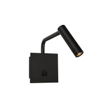 Nova Luce Sicily fekete LED fali spotlámpa (NL-7140181) LED 1 izzós IP20 világítás