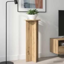  Növényállvány 2 db Kézműves Tölgy Ø40 x 100 cm Szerelt Fa kerti dekoráció