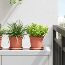  Növénycserép 6 pcs Tégla Vörös Ø 15 x 12 cm Műanyag kerti tárolás