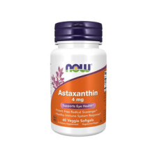 Now Astaxanthin 4 mg 60 db kapszula vitamin és táplálékkiegészítő