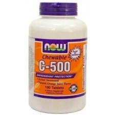 NOW C-500 NARANCS ÍZŰ RÁGÓTABLETTA vitamin és táplálékkiegészítő