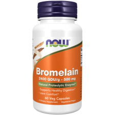 Now Foods Bromelain 500 mg 60 vegán kapszula vitamin és táplálékkiegészítő