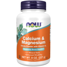 Now Foods Calcium &amp; Magnesium 227 g citrát por Now Foods vitamin és táplálékkiegészítő