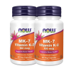 Now Foods K-2 (MK-7) 100 µg MK7 K2 étrendkiegészítő kapszula- 2x1 doboz, 2x60 db csomagban olcsóbb!
