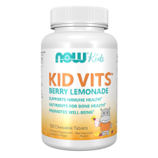 Now Foods Kid Vits™ Berry Fresh Limonádé 120 rágótabletta vitamin és táplálékkiegészítő